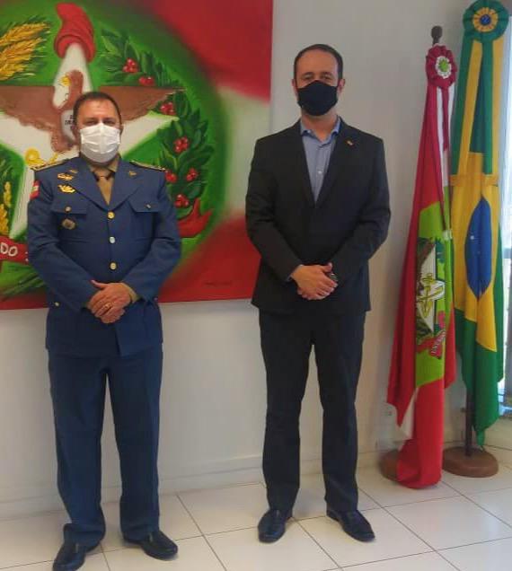 COMANDANTE DO CORPO DE BOMBEIROS DE SANTA CATARINA VISITA À SAN NESTA SEXTA-FEIRA