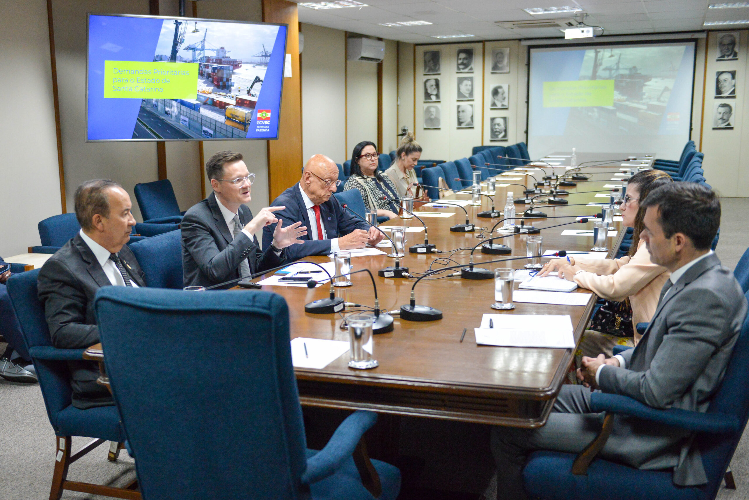 Em reunião no Ministério da Fazenda, Jorginho Mello define prioridades de Santa Catarina